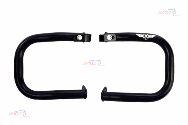 JAWA AND YEZDI C TYPE GUARD IN STAINLESS STEEL(BLACK POWDER COATED)